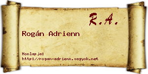 Rogán Adrienn névjegykártya